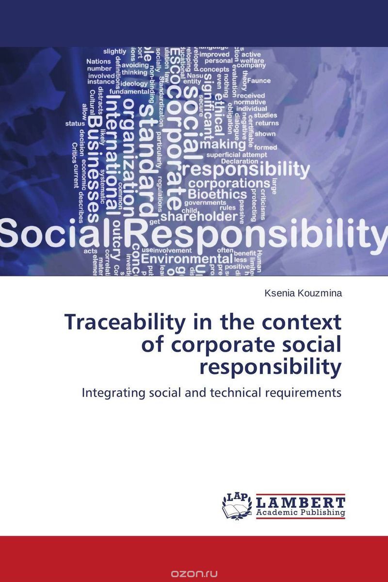 Скачать книгу "Traceability in the context of corporate social responsibility"