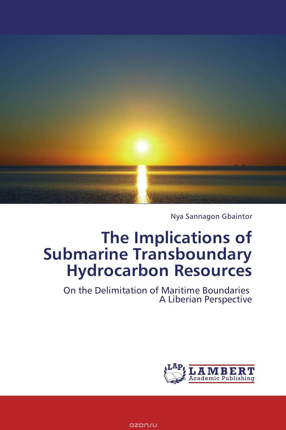 Скачать книгу "The Implications of Submarine Transboundary Hydrocarbon Resources"