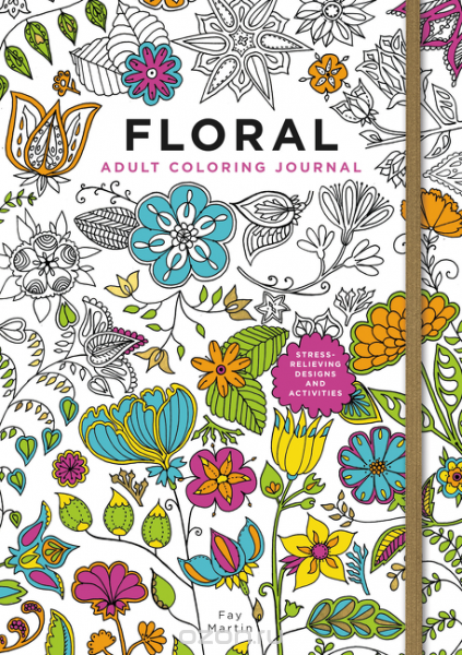 Floral Adult Coloring Journal