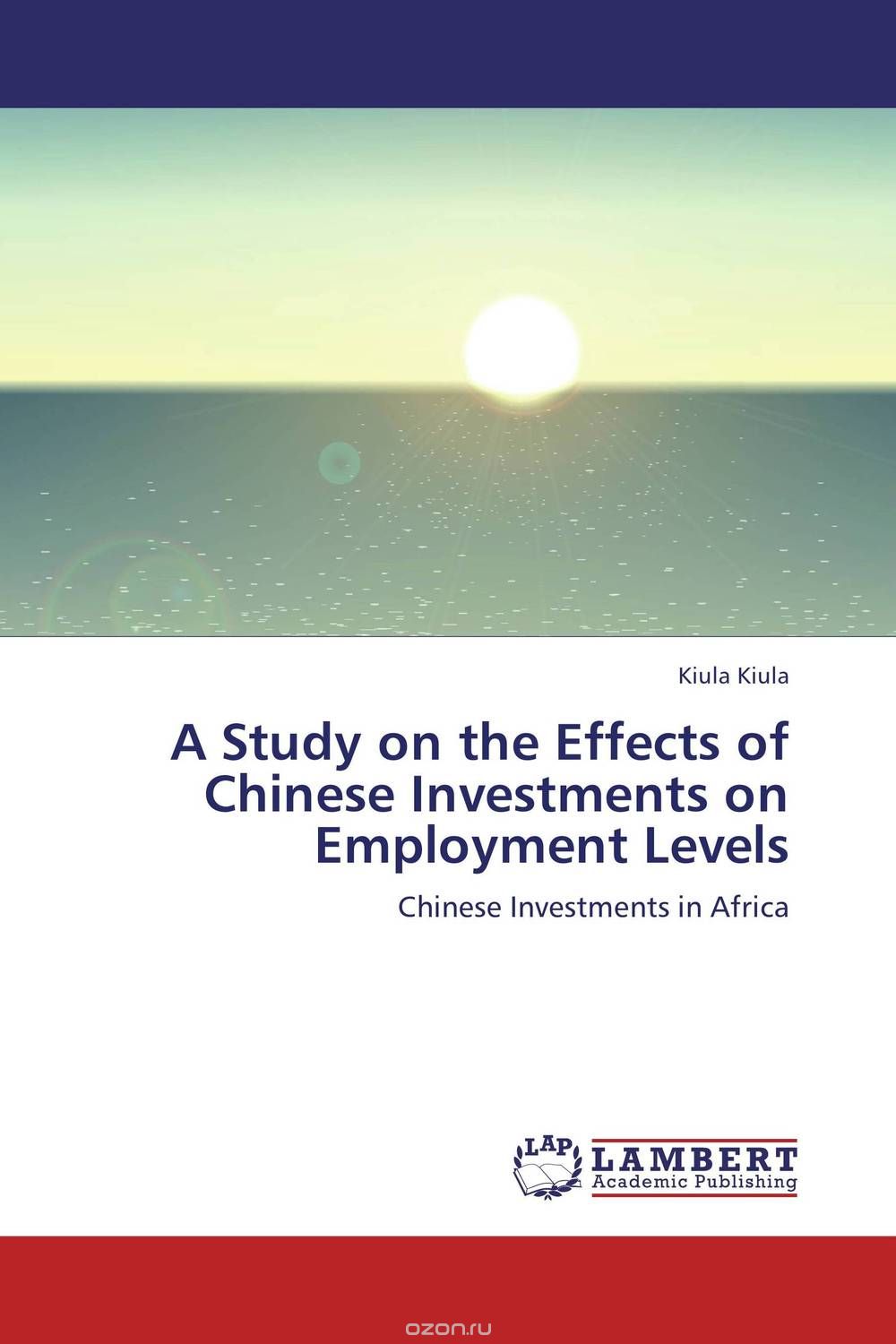 Скачать книгу "A Study on the Effects of Chinese Investments on Employment Levels"