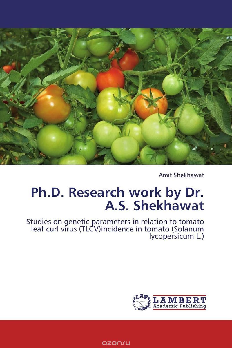 Ph.D. Research work by Dr. A.S. Shekhawat