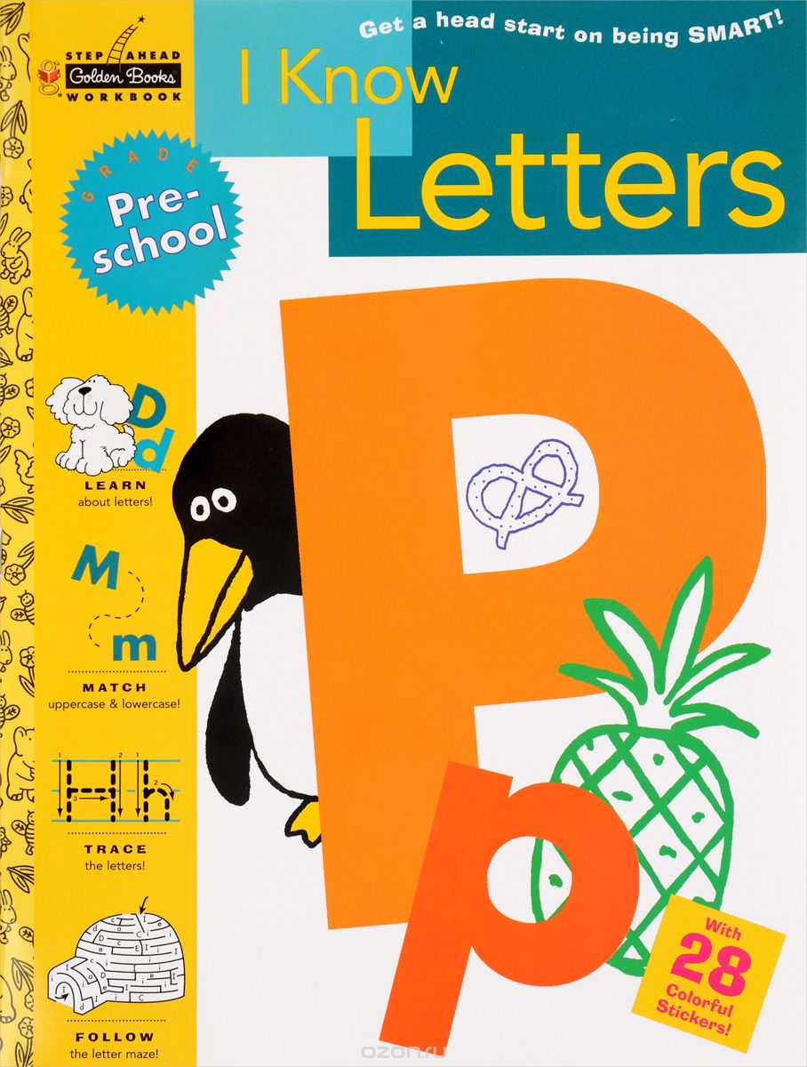 I Know Letters (With 28 Colorful Stickers)