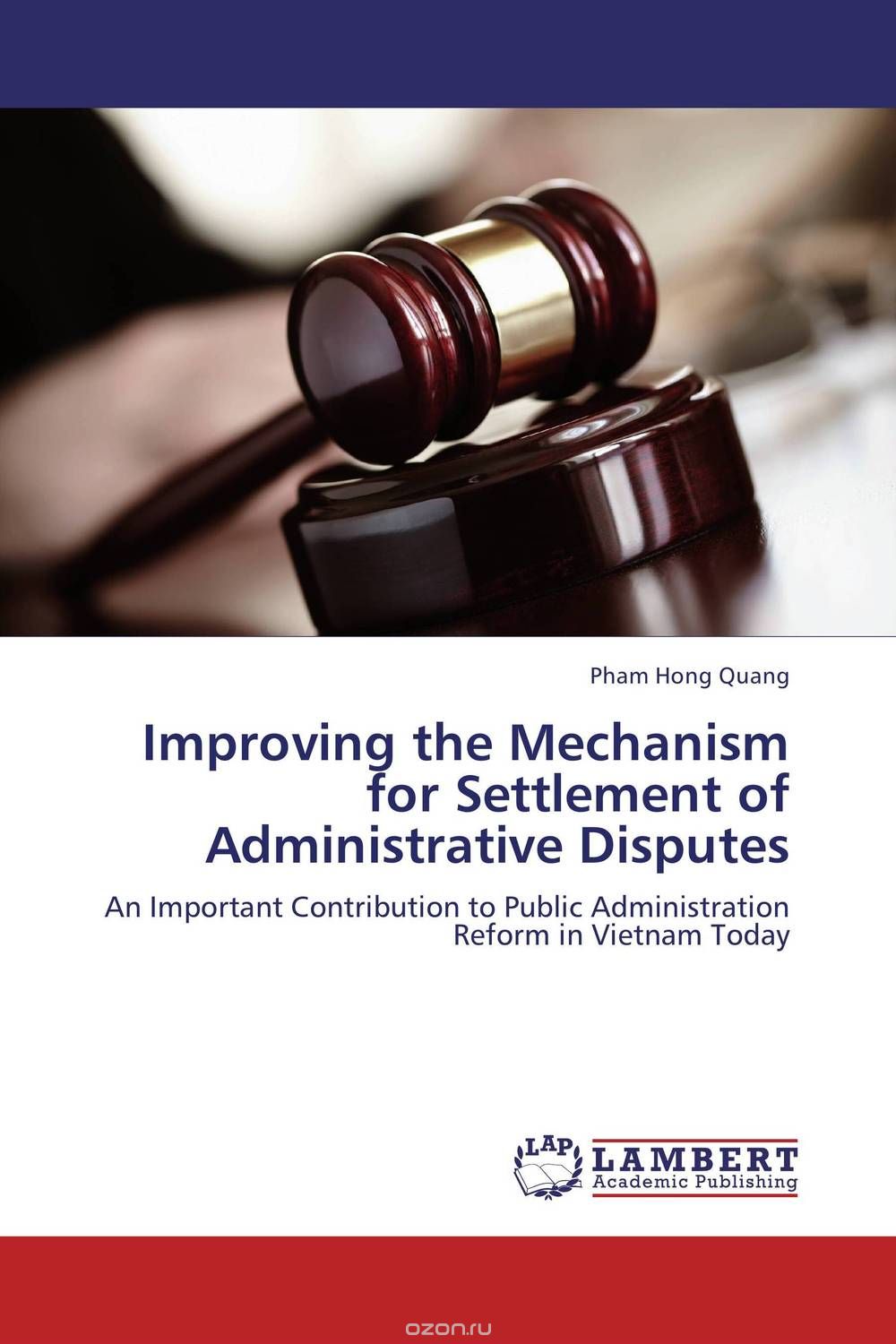 Improving the Mechanism for Settlement of Administrative Disputes