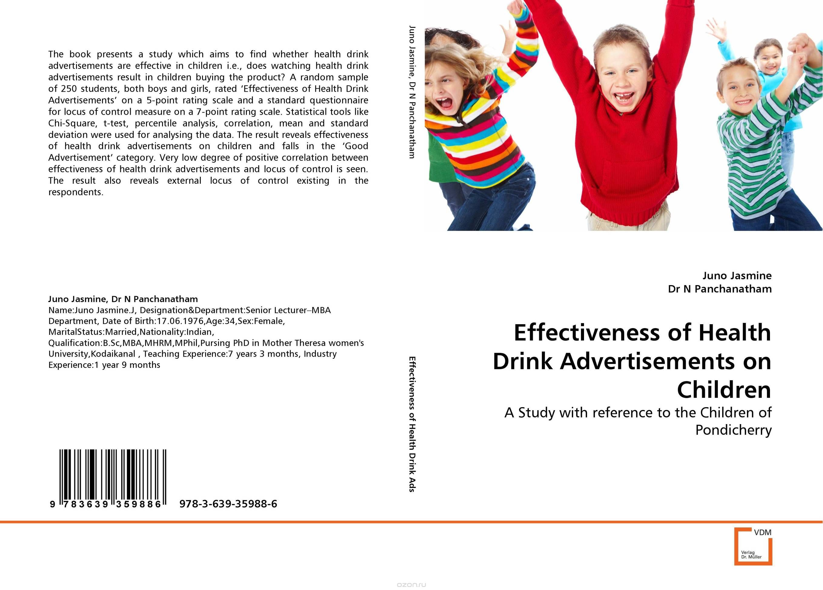 Скачать книгу "Effectiveness of Health Drink Advertisements on Children"