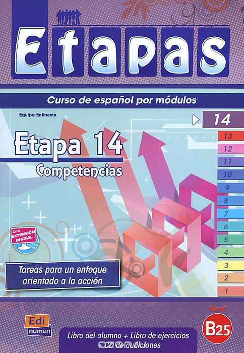 Скачать книгу "Etapas: Etapa 14 (B2.5): Competencias: Libro Del Alumno / Ejercicios (+ CD-ROM)"