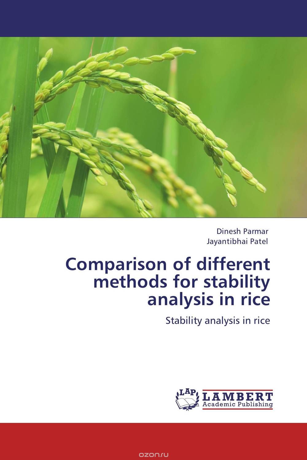 Comparison of different methods for stability analysis in rice