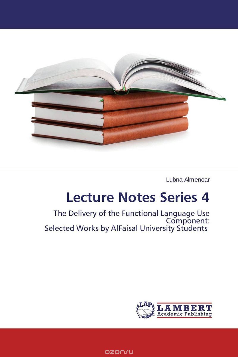 Lecture Notes Series 4
