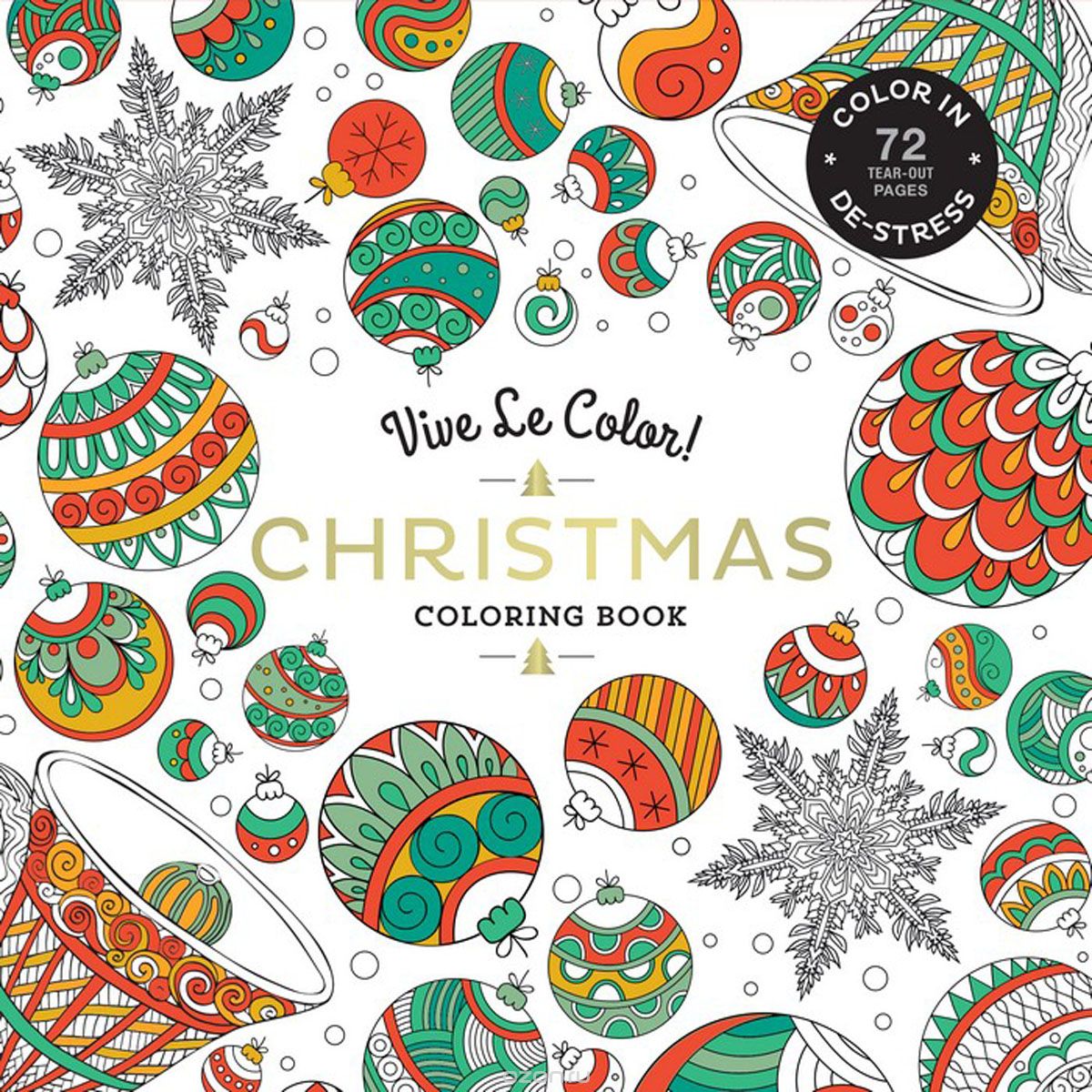 Vive Le Color! Christmas (Adult Coloring Book)