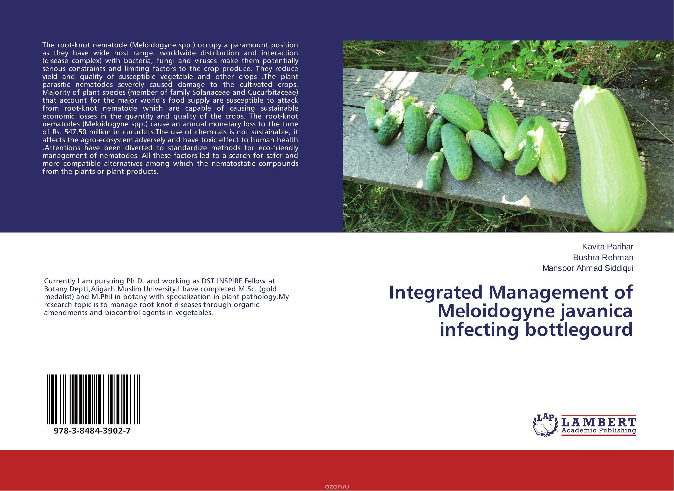 Integrated Management of Meloidogyne javanica infecting bottlegourd