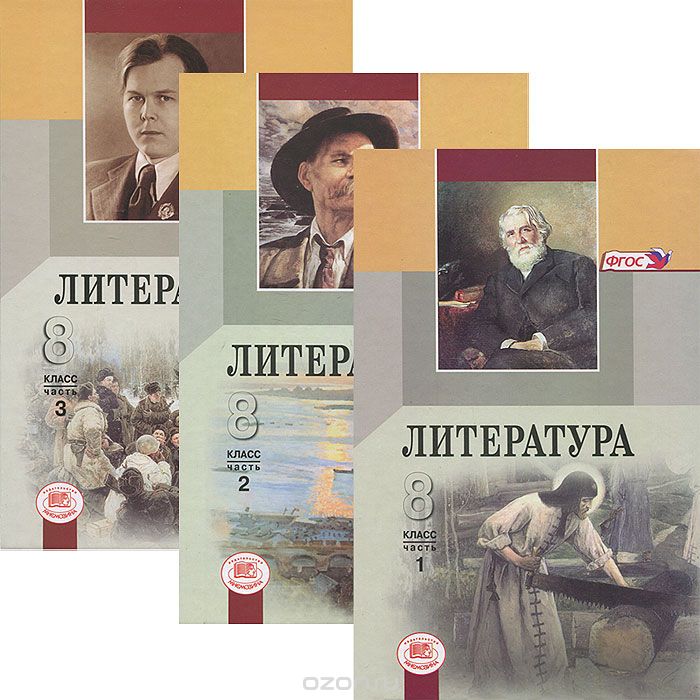Литература. 8 класс (комплект из 3 книг), Г. И. Беленький