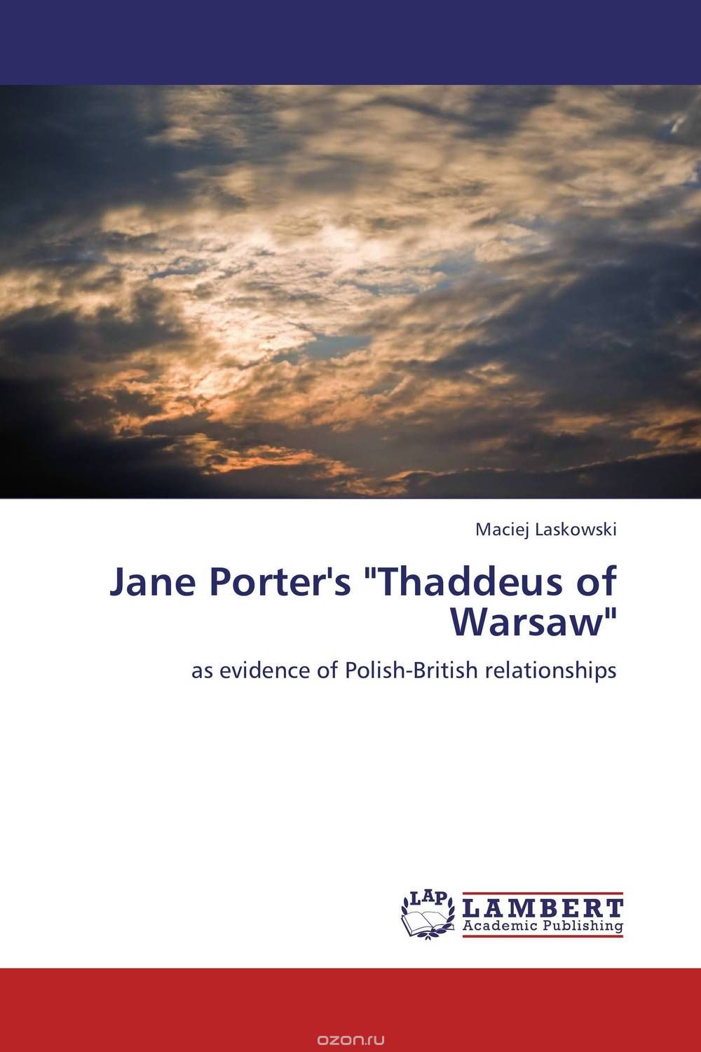 Jane Porter's "Thaddeus of Warsaw"